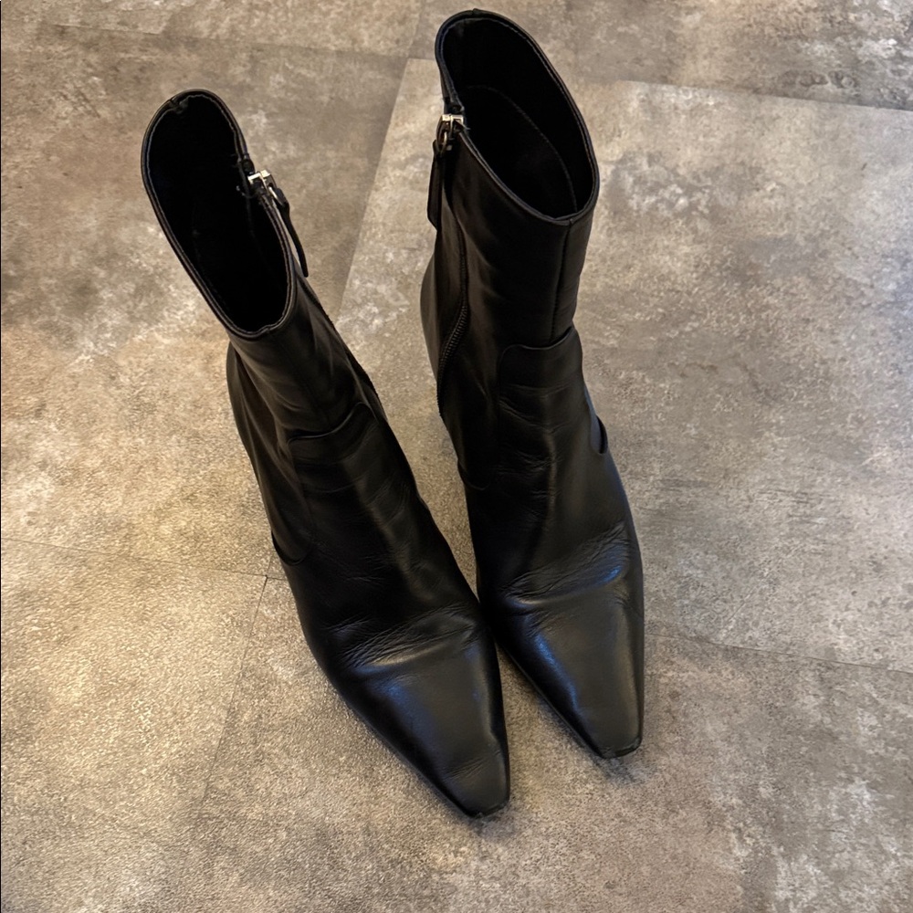 Zara Elegant Black Women's Ankle Boots